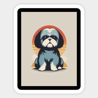 Shih Tzu Dog 2 - Japanese Retro Art Sticker